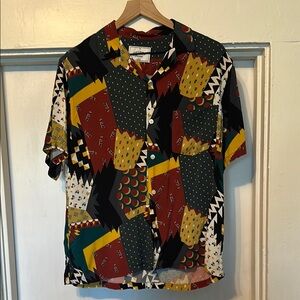 Colorful Geometric Men's Shirt